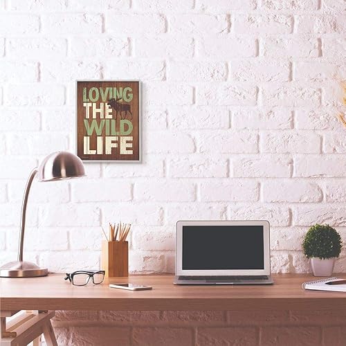 Miniatura 3 de Stupell Industries Wild Life Country Home - Impresiones de madera con textura de palabra, multicolor