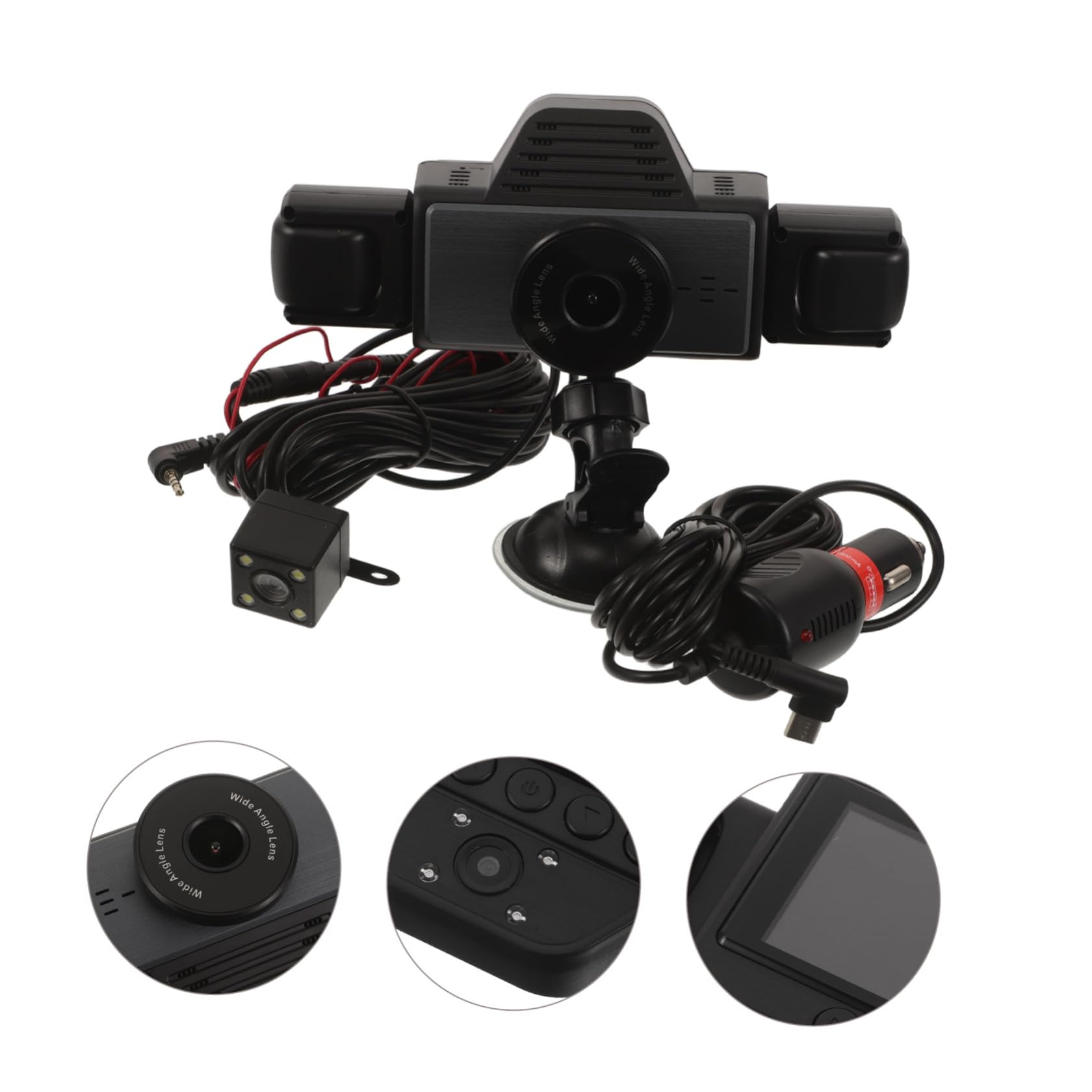 TOYANDONA Videoregistratore Auto a 2k, Wifi, Visione Notturna Infrarossi | Registrazione Automatica in Ciclo, Copertura su Strada, Struttura Abs Nera, per Auto in Viaggio