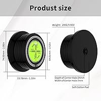 Vista 2 de Viborg LP528B Estabilizador de Disco de Registro Phono LP, Nivel de Tocadiscos 50Hz, Negro, 280G (9.9 OZ) Pinza de Vinilo HiFi 3 en 1 con Velocidad