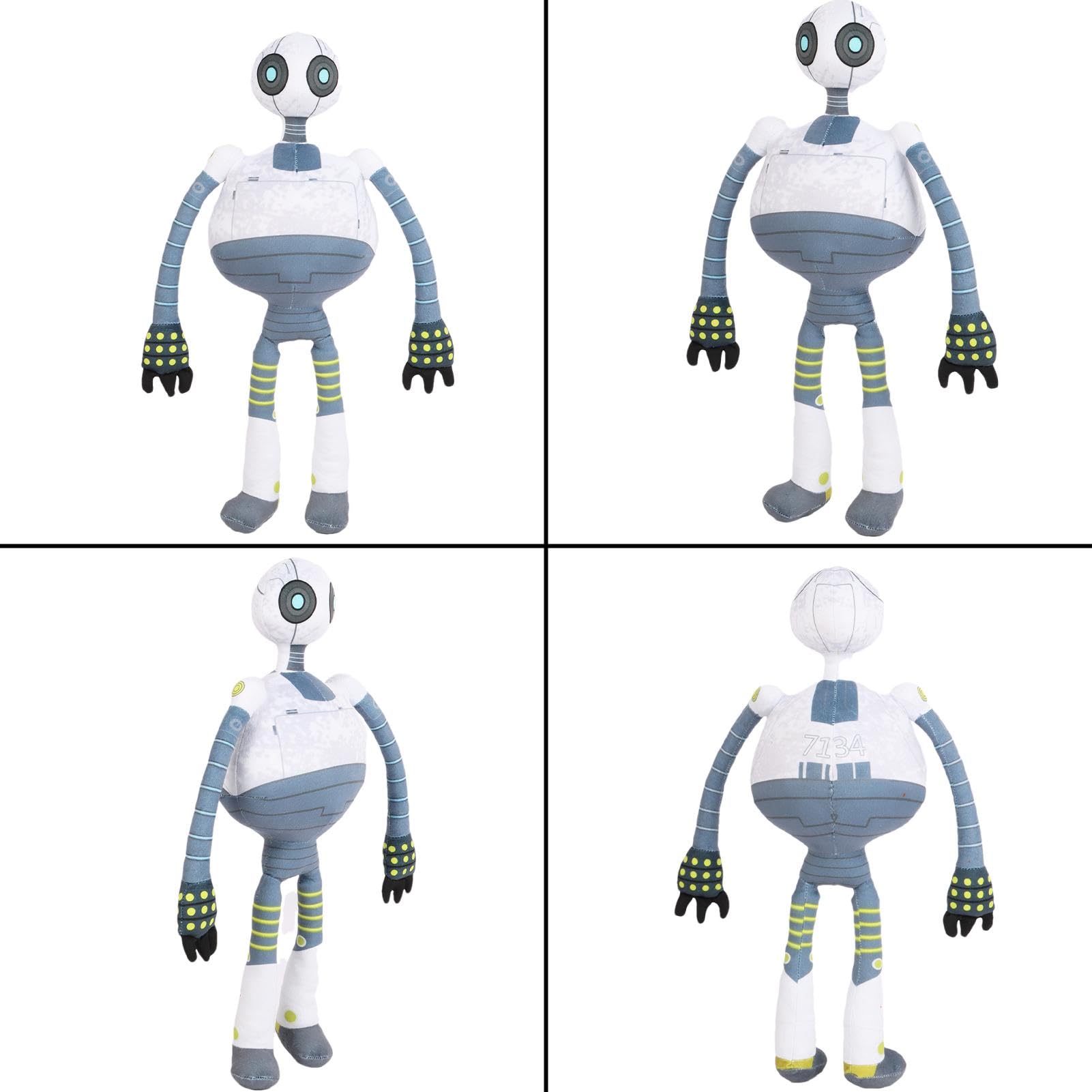 Znutcwild Robot Plush Toy 42cm Roz Robot Plushies Doll Cute