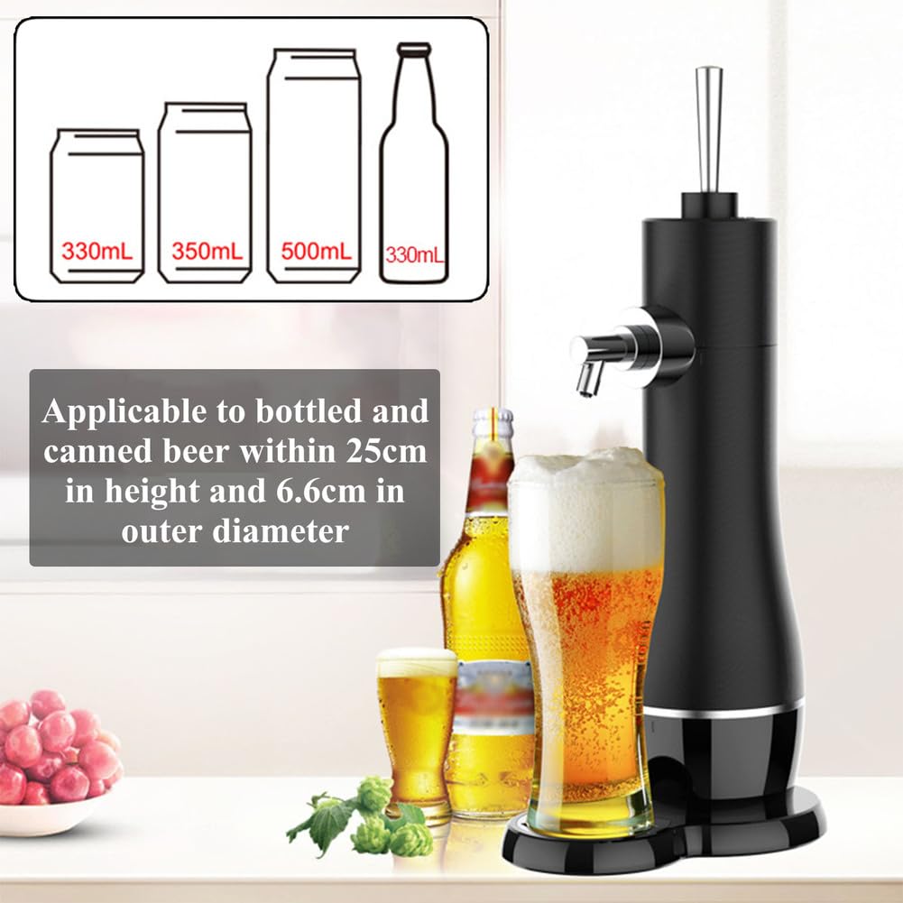Bierschaumbereiter, Mini-Kegerator, Outdoor-Party, tragbarer Bierspender für Zuhause, Zugbiersystem für Flaschen und Dosen, ein tolles Geschenk für Bierliebhaber