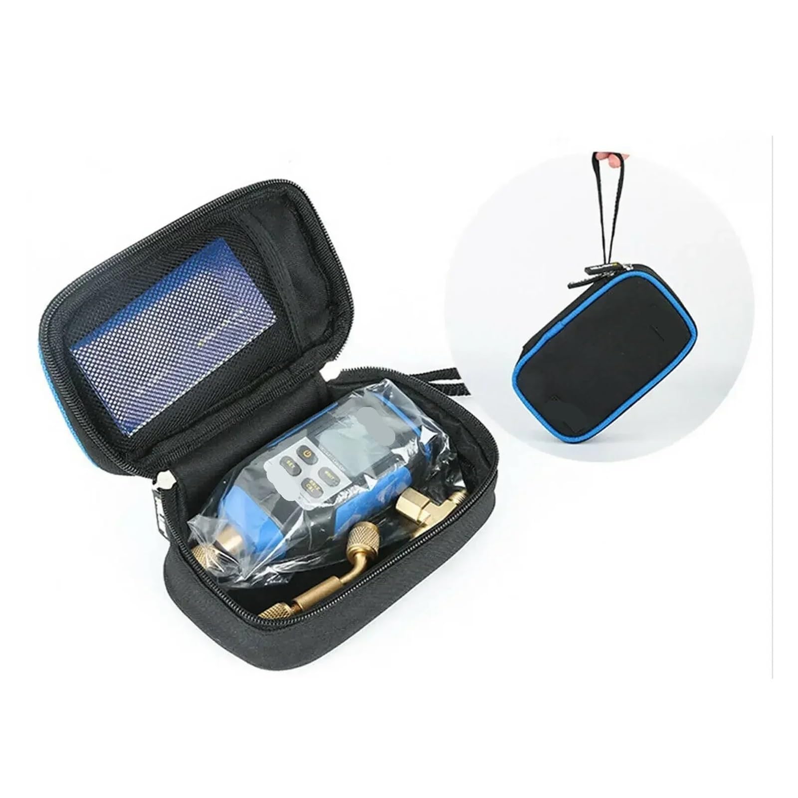 VMV-1 Medidor digital de vacío y presión pantalla LCD servicio HVAC | Ofrece lecturas claras de vacío y presión para evacuación, fugas y servicio HVAC