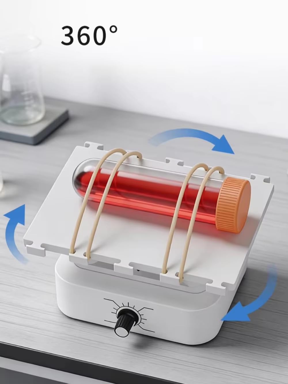 Mini mélangeur orbital rotatif à 360° | Vitesse réglable de 30 à 120 tr/min, alimentation de type C, design de bureau, laboratoire, bricolage, éducation scientifique