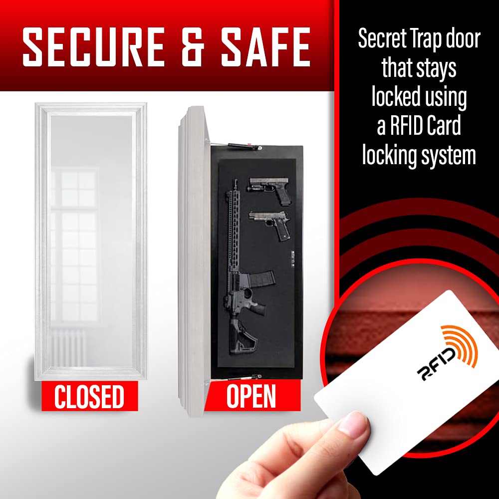 Buy Tactical Traps Mirror MAX Gun Storage with Trap Door LongBarrel