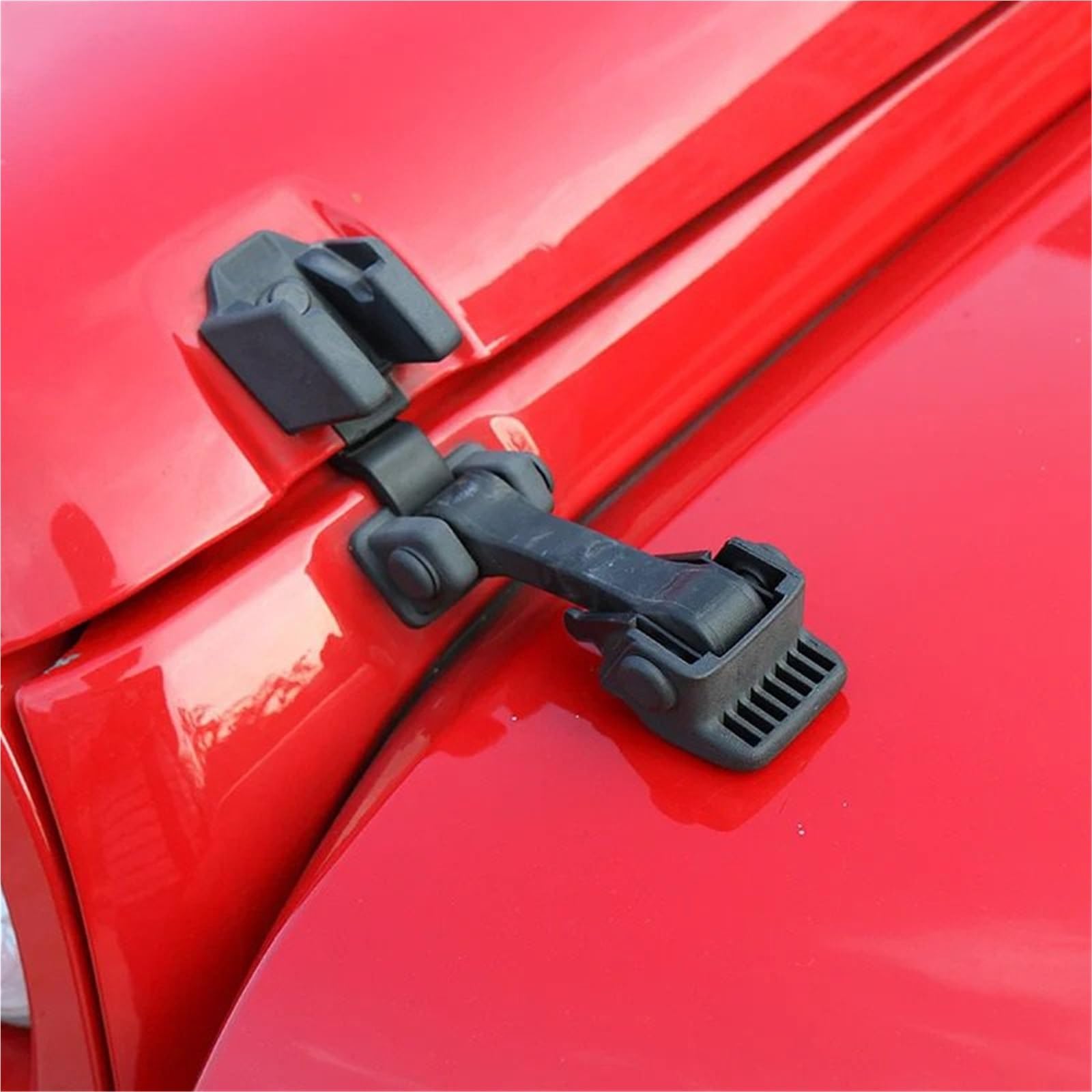 Maska silnika, zatrzask maski, pasuje do Jeep Wrangler 2007-2017 ABS, oryginalna czarna, zamek maski, pasuje do zamków maski samochodu Jeep Wrangler