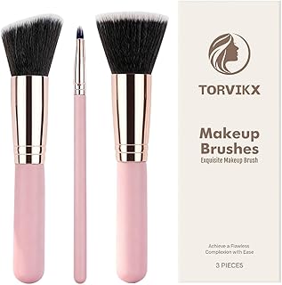 Makeup Brush Kit | 3 Pieces with Bristles - F...