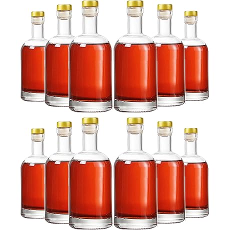 Clear Glass Bottles 12 oz - 375ml