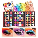 EYESEEK Eyeshadow Palette Glitter Pro 60 Colors Colorful Eye Shadow Makeup Palette High Pigmented Matte And Sparke Glitter Eyeshadow Pallet Easy To Blend Shimmer Eyeshadow Powder #Neon