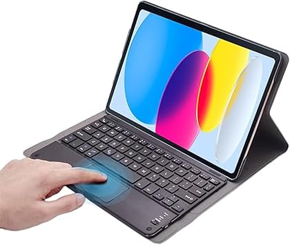 Microcase Samsung Galaxy Tab A8 SM-X200 10.5" ile Uyumlu Tablet Bluetooth Klavye + Touchpad Standl  K l f - BKK2
