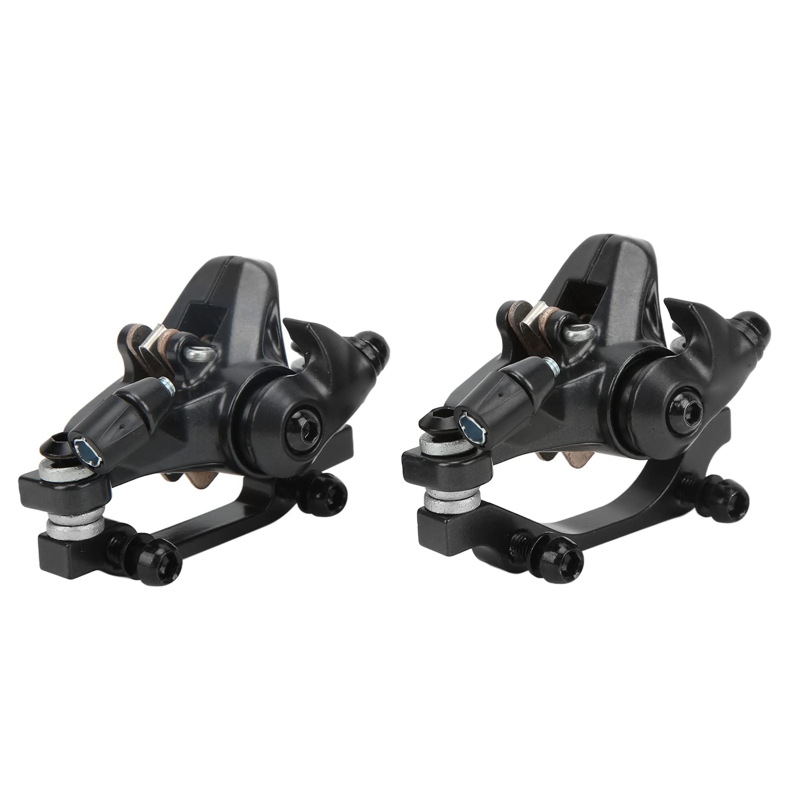 FUZHUI High Strength Bike Disc Brake Kit, Universal Front Rear Caliper, Aluminum Alloy Material, Efficient Replacement, Fine Tuning Knob, for Bicycles with Stable Braking Performance