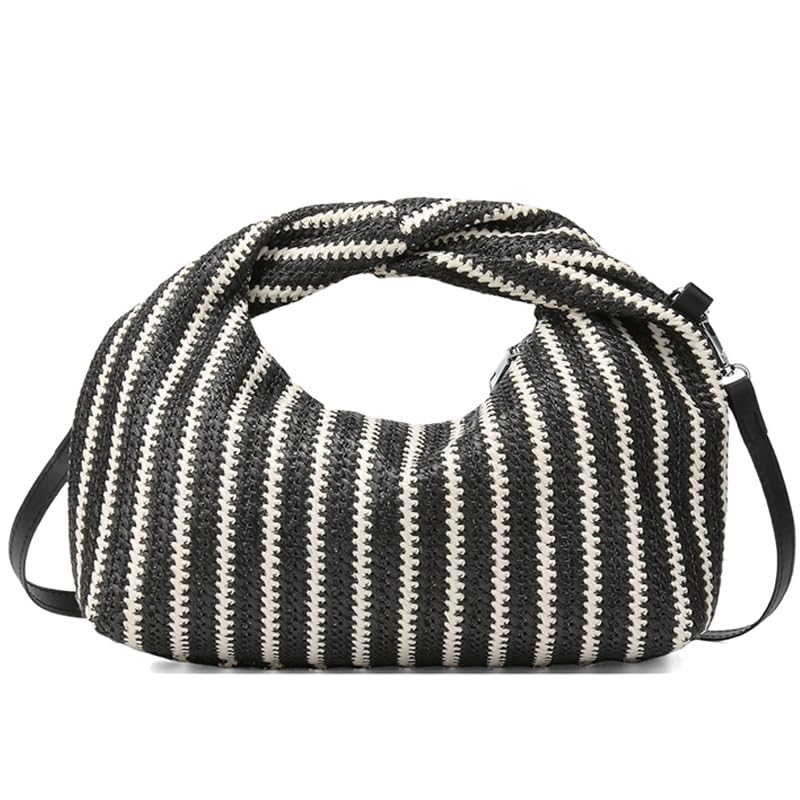 Straw Shoulder Bag for Women Shoulder Crossbody Bags Straw Woven Handbag for Women Summer Beach Holidays Travel