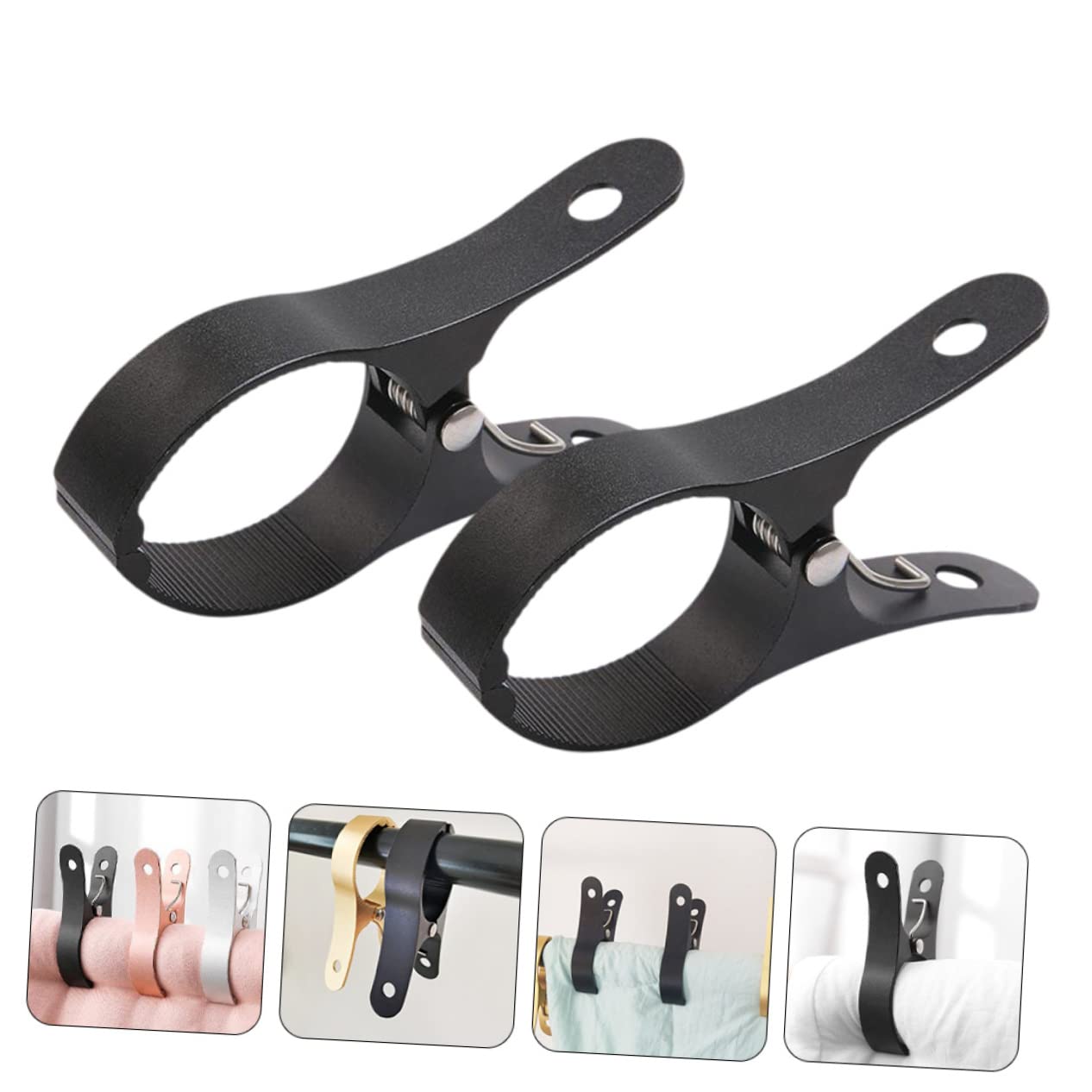 MAGICLULU 6 Pz Molletta Antivento Calzini Da Esterno Mollette Pesanti Clip Per Vestiti Sedie All'aperto Fermagli Per Bucato Metallo Lavanderia Lega Di Alluminio Vacanza