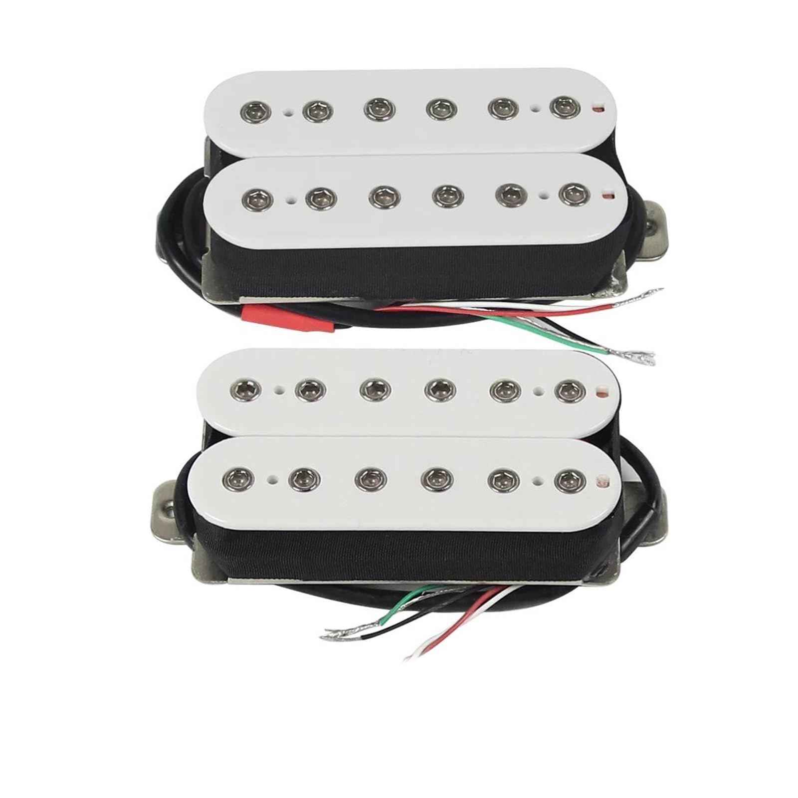 Pickup Gitary Elektrycznej Ceramiczny zestaw przetworników Humbucker do gitary elektrycznej Pickup Neck Bridge Zestaw ceramicznych części do gitary(White NB Set)