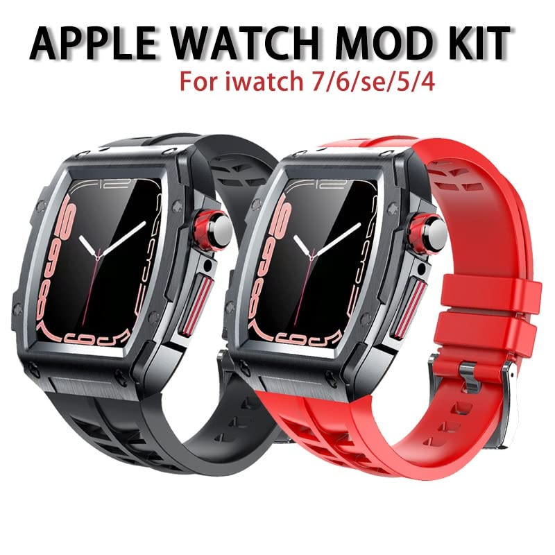 Accessoires pour iWatch Série 7 kit de modification boîtier métal 45mm