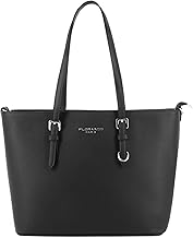 flora & co - Grand Sac à Main Femme - Cabas Fourre-Tout Simili Cuir PU Rigide - Sac Elégant Ville Travail Lycée - Shopper Porté Epaule Bandoulière Grande Capacité A4 - Mode Chic