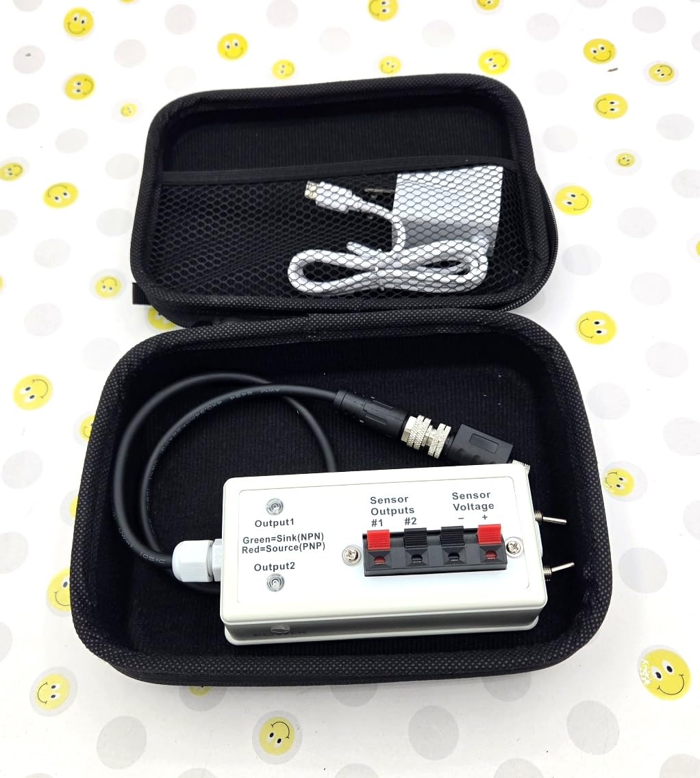 120Vac and Rechargeable Sensor Tester and Demo Box Troubleshooting Kit DBQ5 M8 and M12 PNP NPN Banner (Rechargeable)