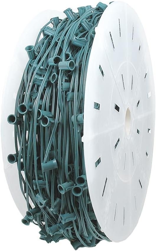 Novelty Lights 1,000 Foot C9 Christmas Stringer Bulk Reel