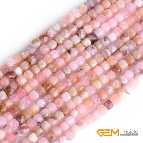 Miniatura 4 de GEM-Inside - Cuentas espaciadoras pequeñas de ópalo rosa natural de 0.098 pulgadas (0.098 in), cuentas espaciadoras para hacer joyas para adultos, a