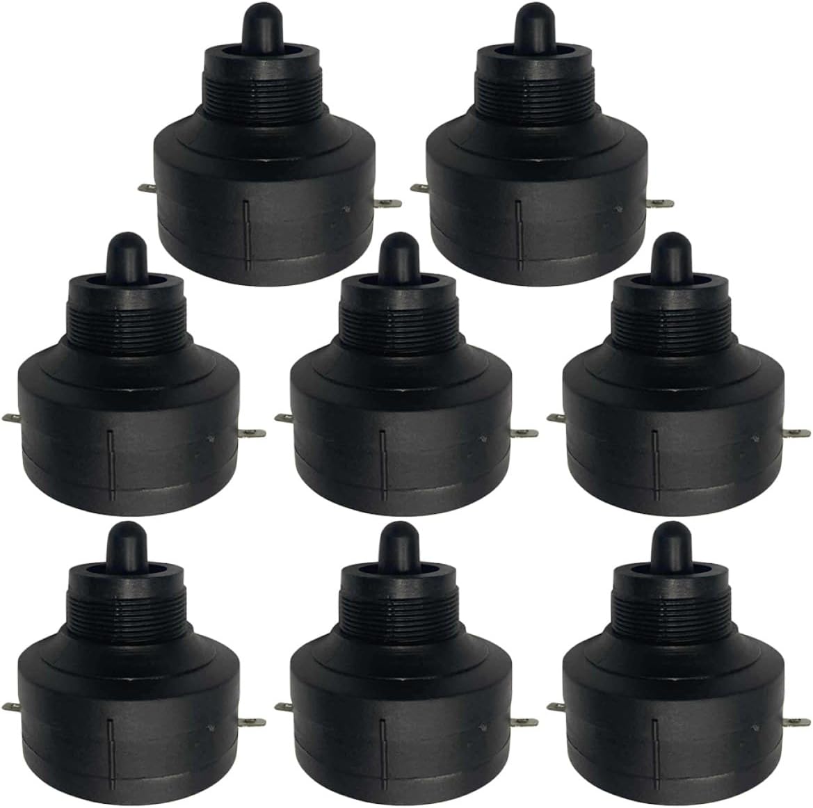 Ciieeo 8 Pcs Car Audio Tweeter Horn Replacement, Mini Piezoelectric Auto Tweeter Speakers for Car Audio Systems, Automotive Sound Accessories