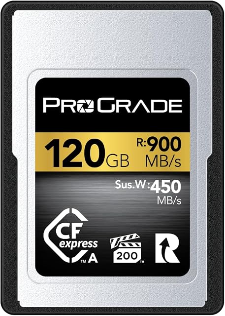 ProGrade Digital CFexpress™ 2.0 Type A Memory Card (120GB) Gold