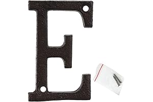 Premium 3" Outdoor Metal House Letter E