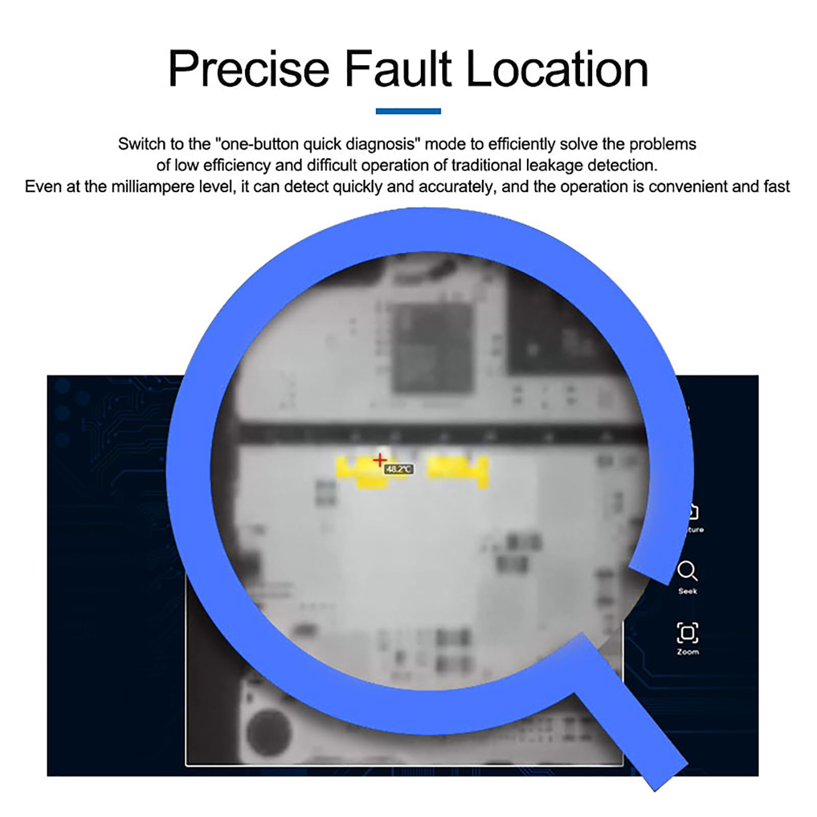 Strumento Diagnostico Rapido Per Schede Madri PCB, Analizzatore Di Immagini Termiche, Alta Risoluzione 256*192 E Lente Staccabile, Rilevamento Rapido E Accurato, Per Telefono Cellulare, Computer