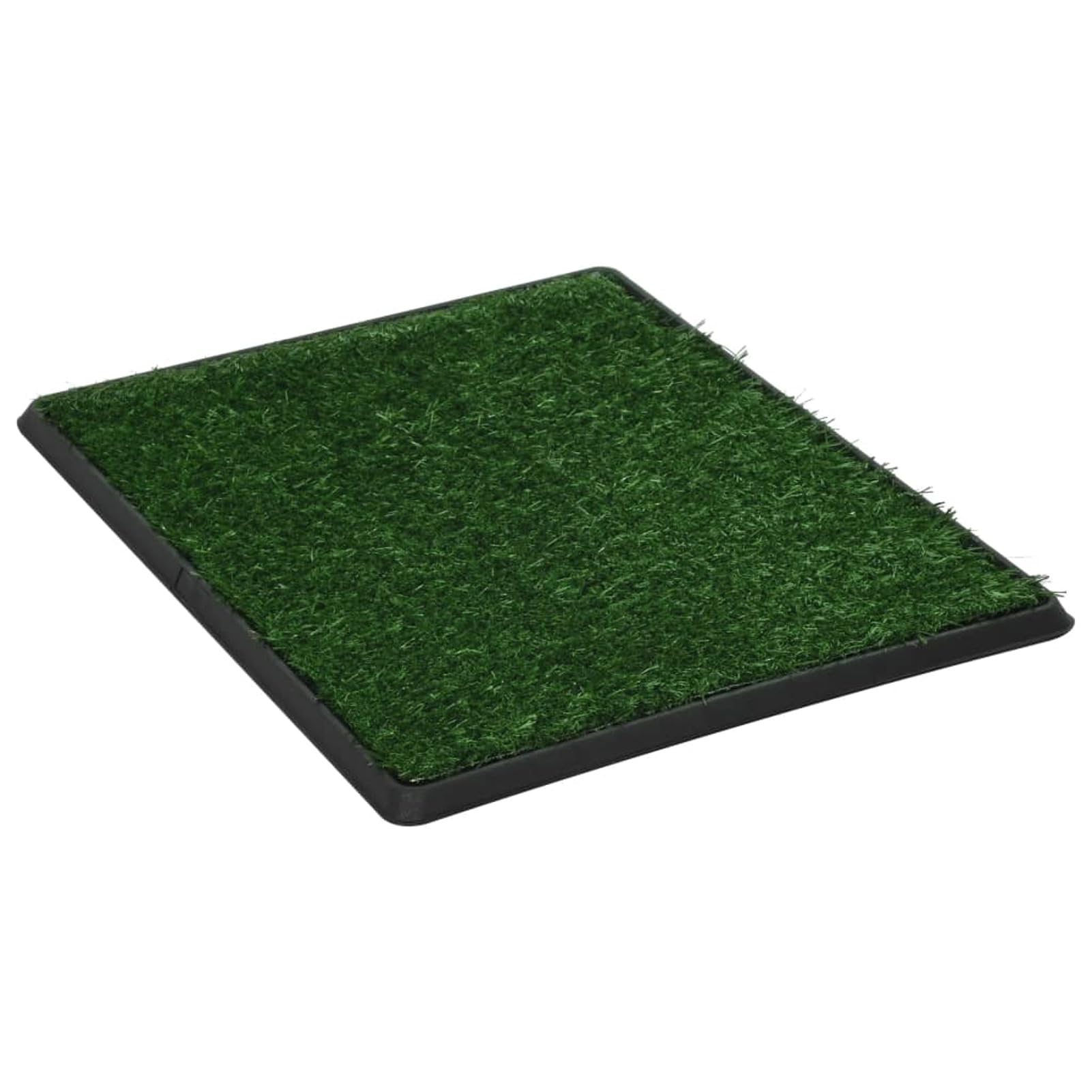Toilette Animali con Vassoio e Prato Finto Verde 64x51x3cm WC,Materiali per l'addestramento dei Cani,Tappetini igienici per cani-170768
