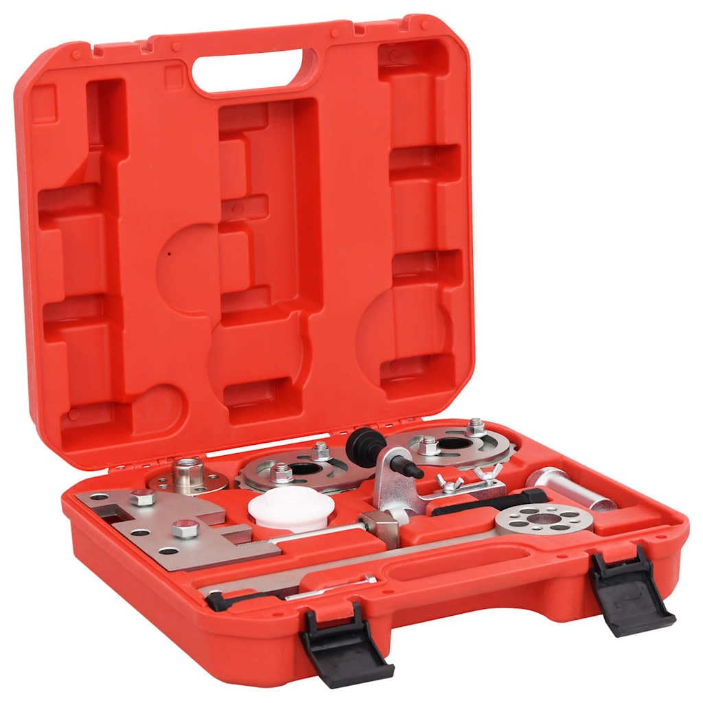 Set di attrezzi per albero a camme per motore Volvo B4204, valigetta con chiave inglese, cricchetto, pinze, cacciavite, per manutenzione, riparazione, montaggio, smontaggio in officina e