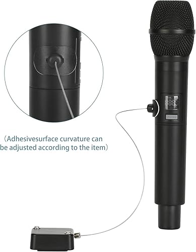 Miniatura 7 de LORADAR - Paquete de 2 candados retráctiles de seguridad con adhesivo de doble cara, bloqueo de seguridad de control remoto, cuerda antipérdida para