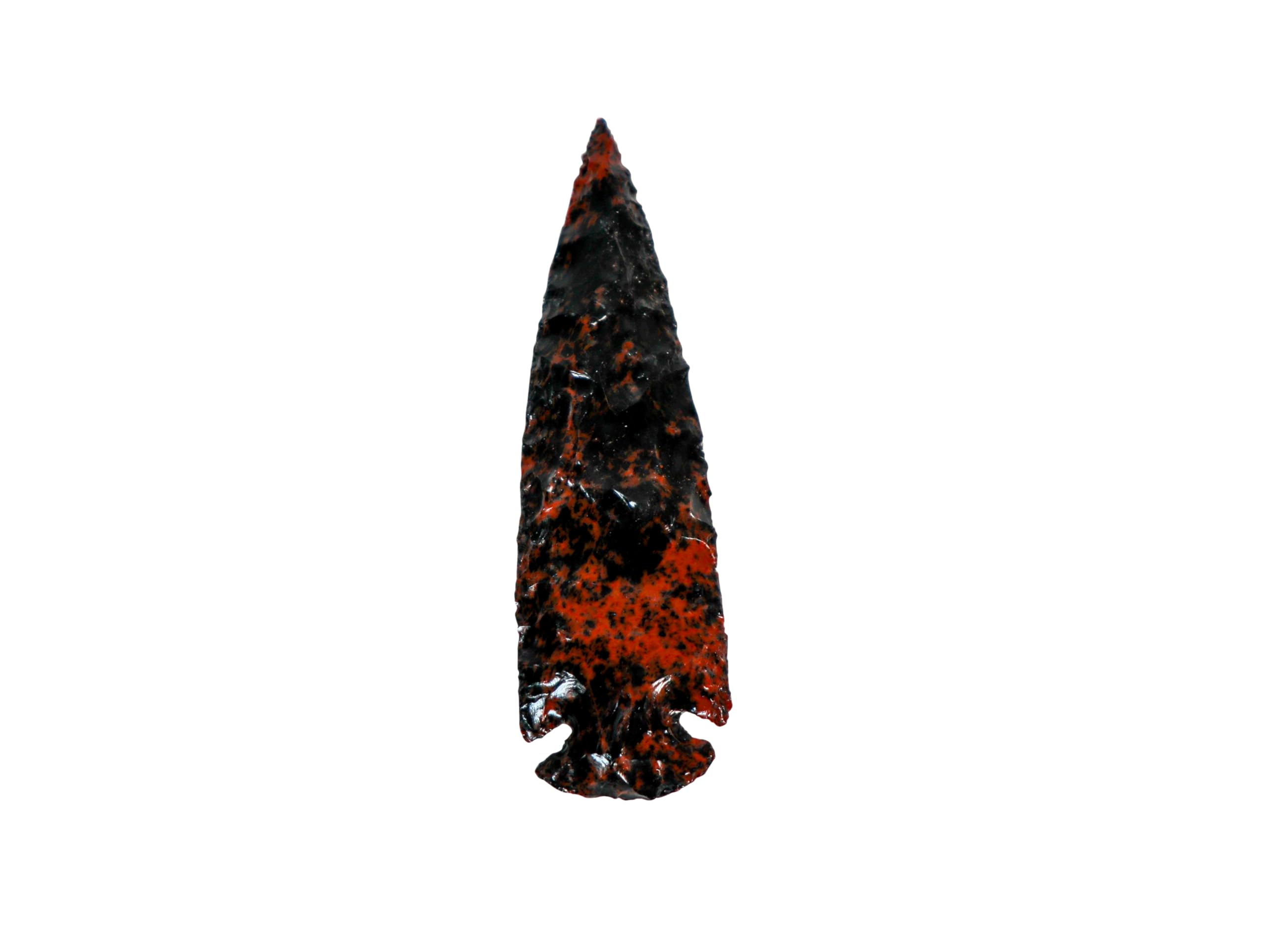 One (1) Mahogany Obsidian Arrowhead: 4