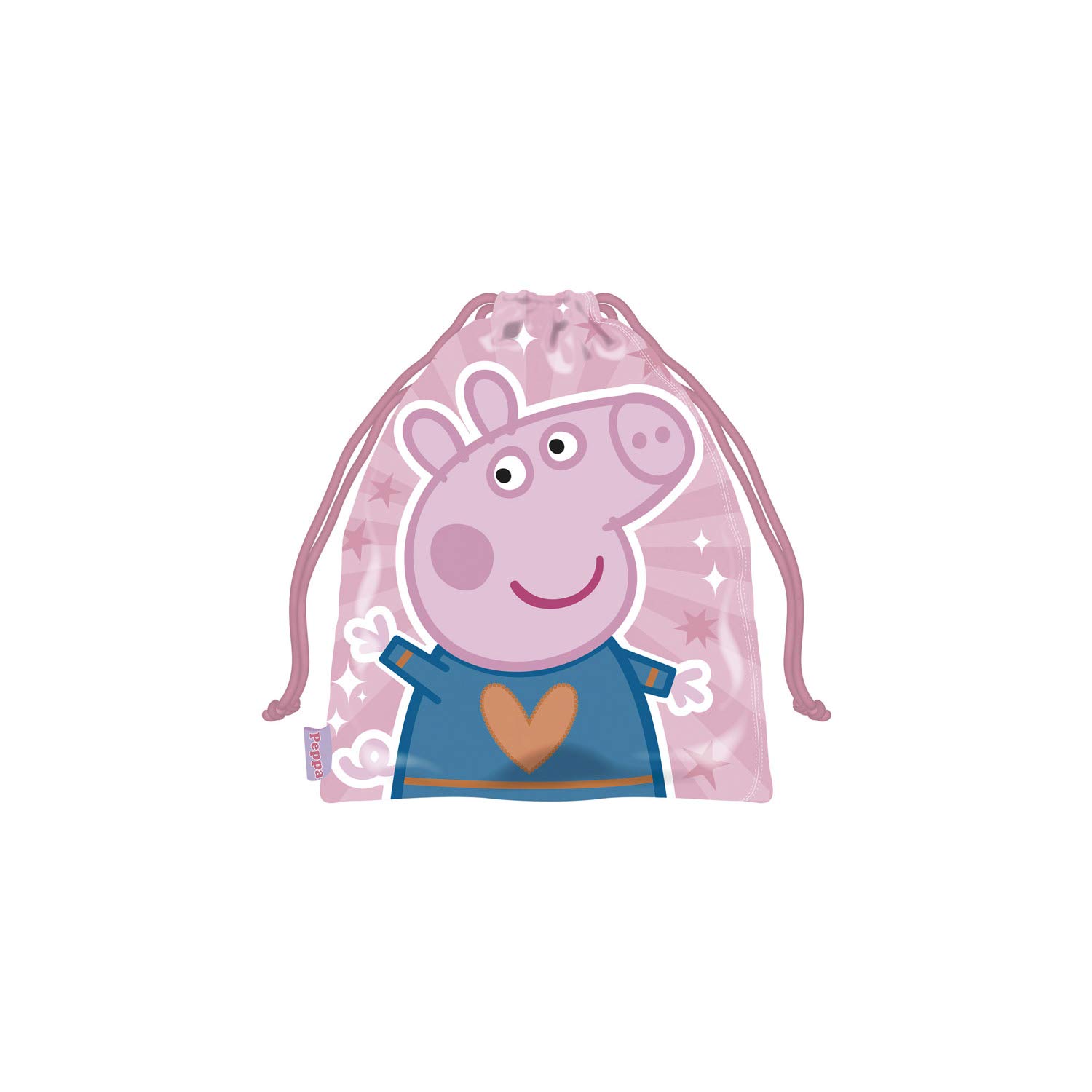 Sac à Goûter Peppa Pig ARDITEX - Pratique, Rigolo Et Parfait Pour L'école - 26,5 X 21,5 Cm