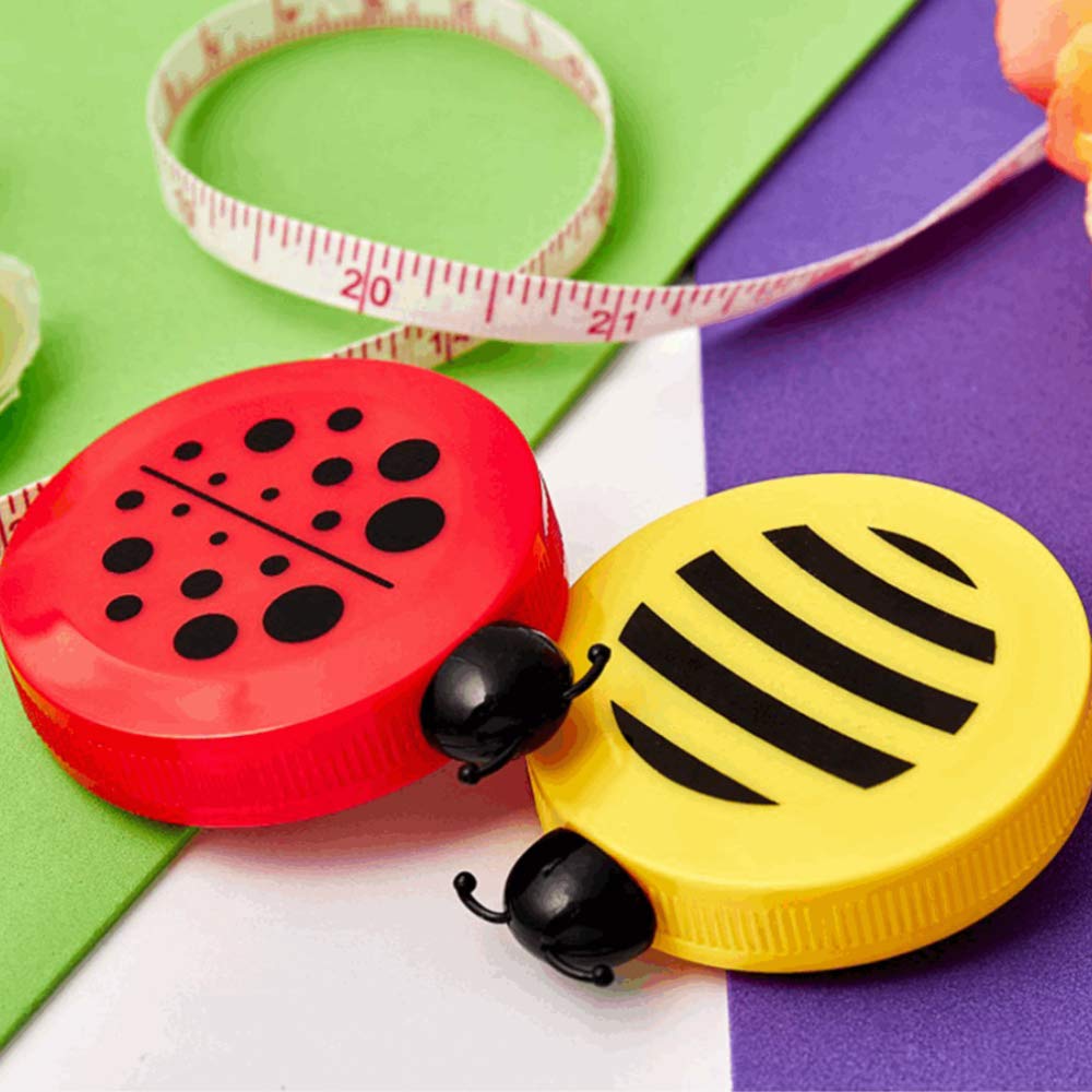 Crafty Capers Retractable 150cm Tape Measure | Bee or Ladybird | Cracker Filler | Mini Gift