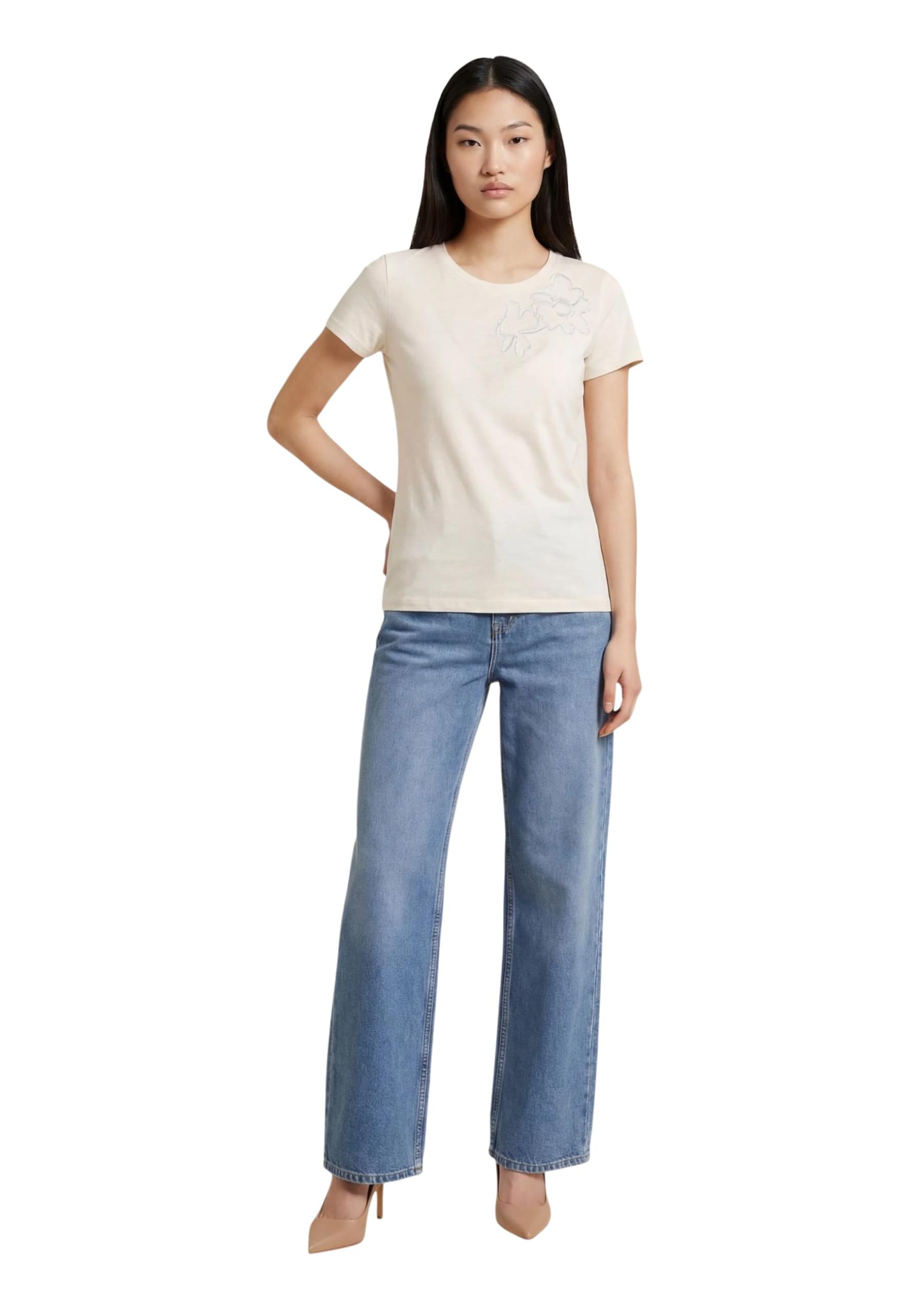 Liu Jo T-Shirt Maniche Corte ECS Moda TA6155 JS923 Bianco