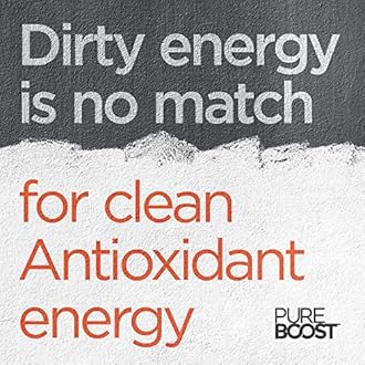 Pureboost Clean Energy Drink Mix + Immune System Support. Sugar-Free Energy with B12, Multivitamins, Antioxidants, Electrolytes (Citrus Sunrise, 30 Count)