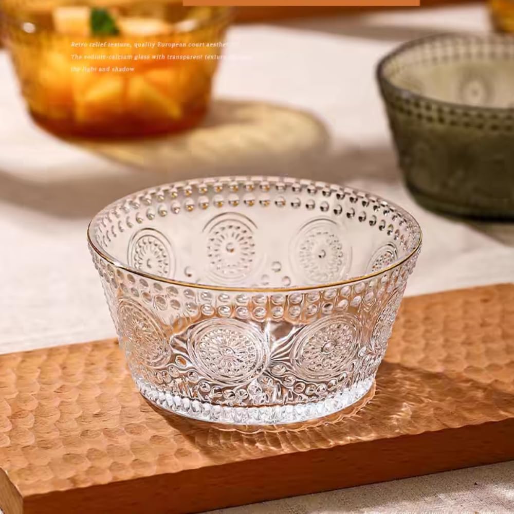 Amazon.co.jp: 小鉢 4枚セット おしゃれ 小皿 ガラスボウル ガラス食器