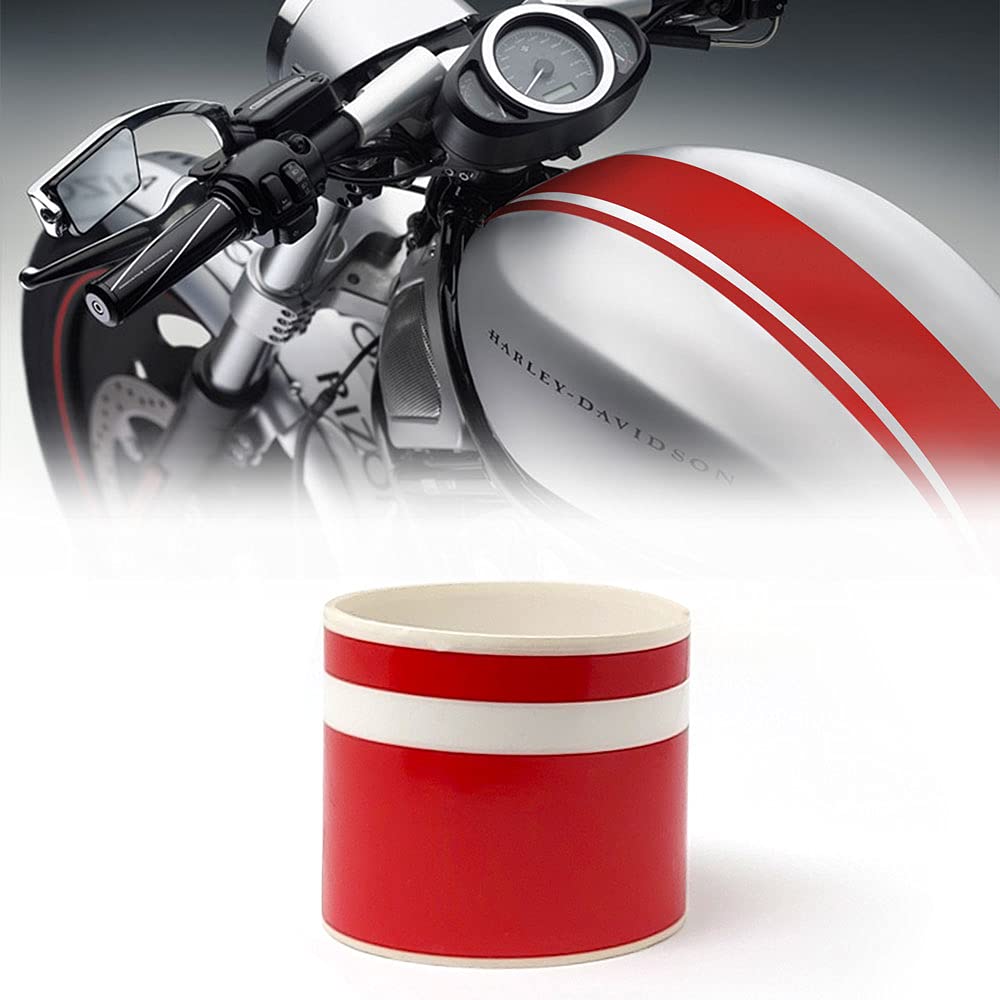 Stripes Bike R Double for Motorcycle, Red