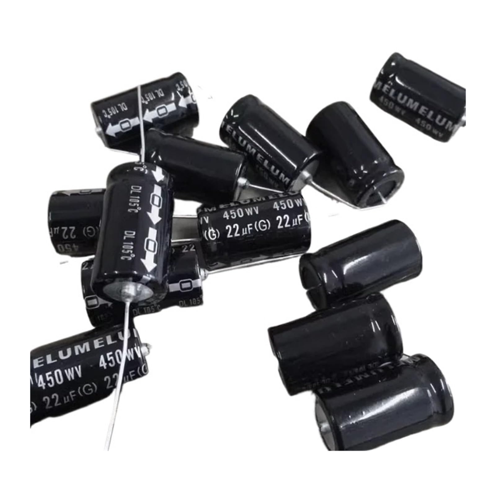 LEOTNNDQ 5pcs/lot 450v 22uf Electrolytic Capacitor 16x28mm +/- 20%