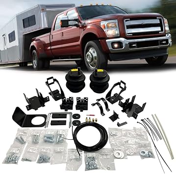 Rear Bag Air Helper Spring Suspension Kit W217602550 5000Lbs for 1999-2004 2008-2016 For Ford F250 F350 Super Duty Ride-Rite 2550
