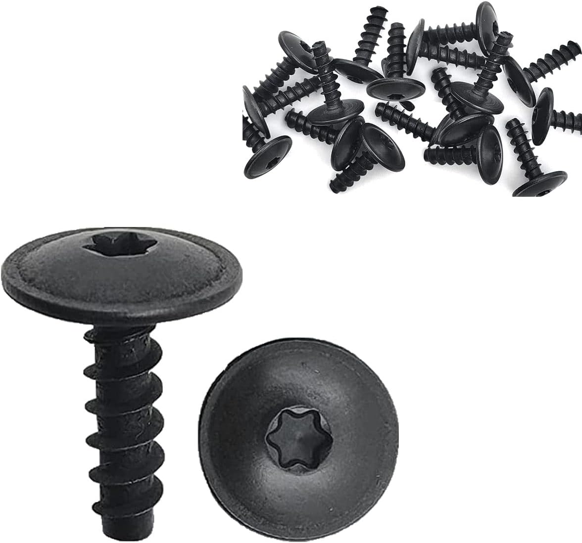 ANTS PART 50PCS Fender Liner Splash Shield Guard Bumper Cover Self Tapping T20 Screw for N90974701 Volkswagon Audi Porsche