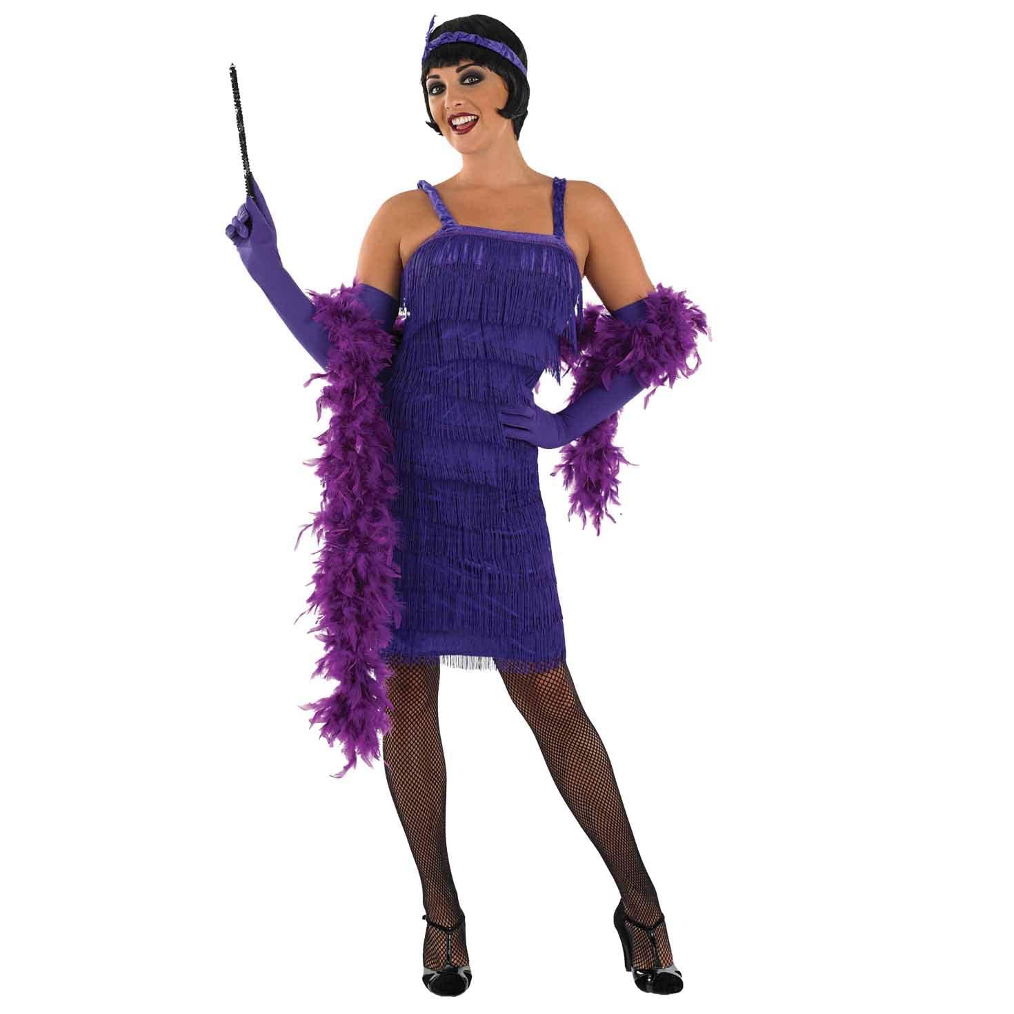 Fun Shack Disfraz Charleston Mujer Morado, Vestido Años 20 Mujer Gatsby, Vestido Charleston Mujer, Disfraz Cabaret Mujer, Disfraces Mujer Años 20, Disfraz Mujer Carnaval Talla S,M,L,XL,XXL,XXXL