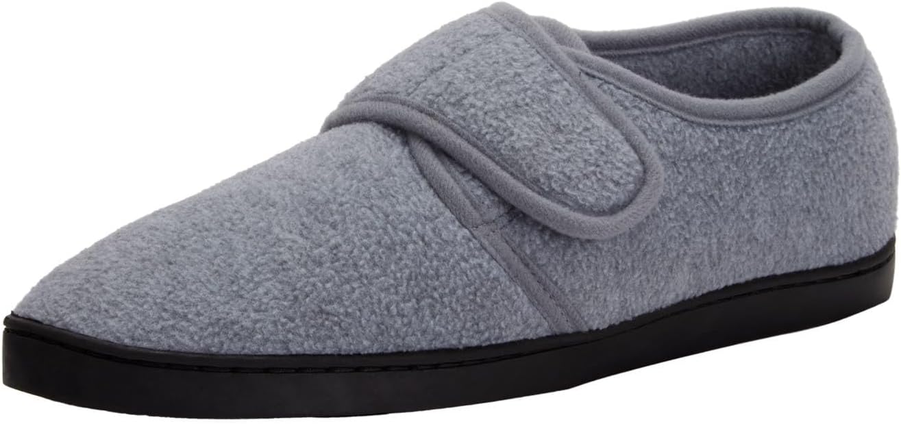 KingSizeMen's Adjustable Fleece Slippers