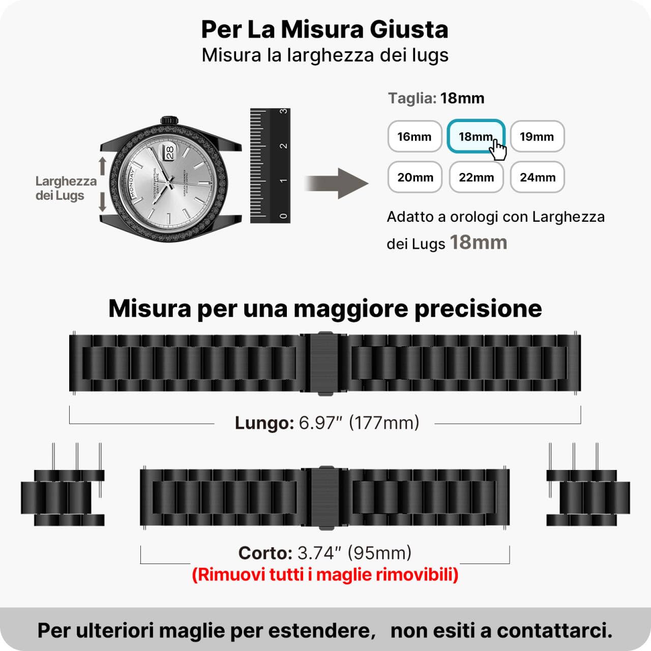 TRUMiRR Sostituzione per Fossil Women's Gen 4 Venture HR Cinturino, 18mm Cinturino cinturino in maglia di acciaio inossidabile Cinturino a sgancio rapido per Fossil Q Women's Gen 3 Venture DW 36mm