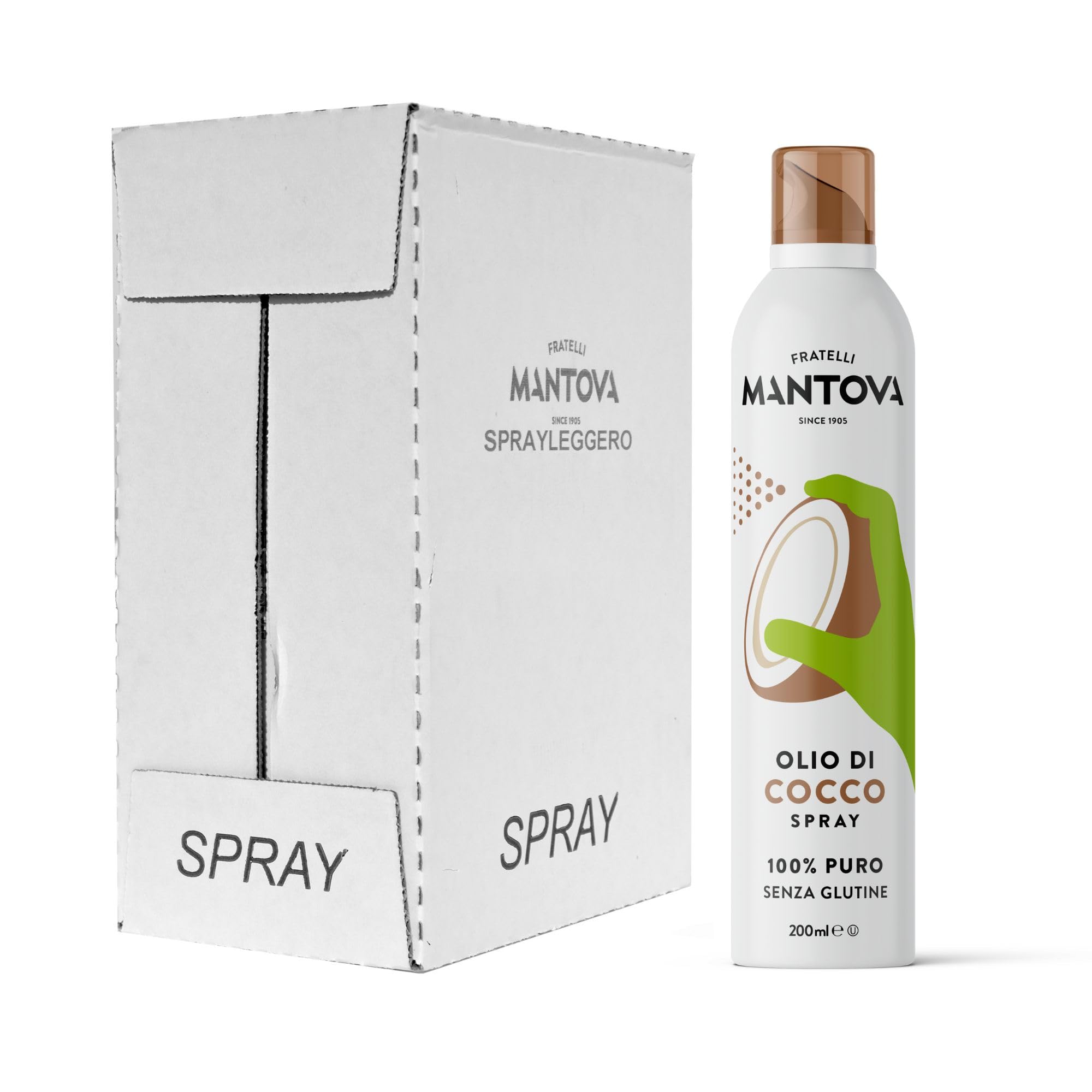 SPRAYLEGGERO Huile de Noix de Coco SPRAY 6x200ml