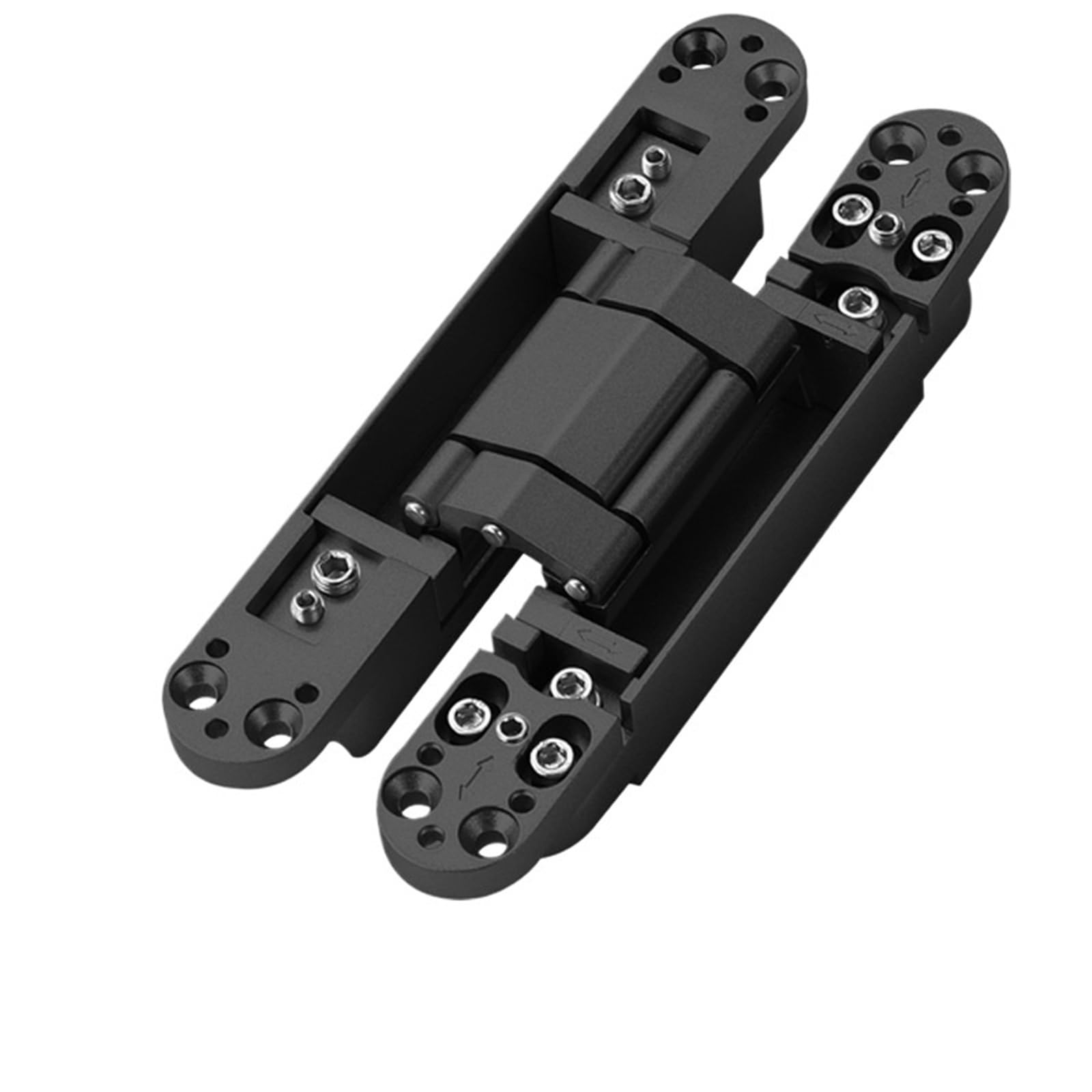 Door Hinges Hidden Door Dedicated Hinge Three-Dimensional Adjustable Concealed Cross for Bathroom(177x28 Black)
