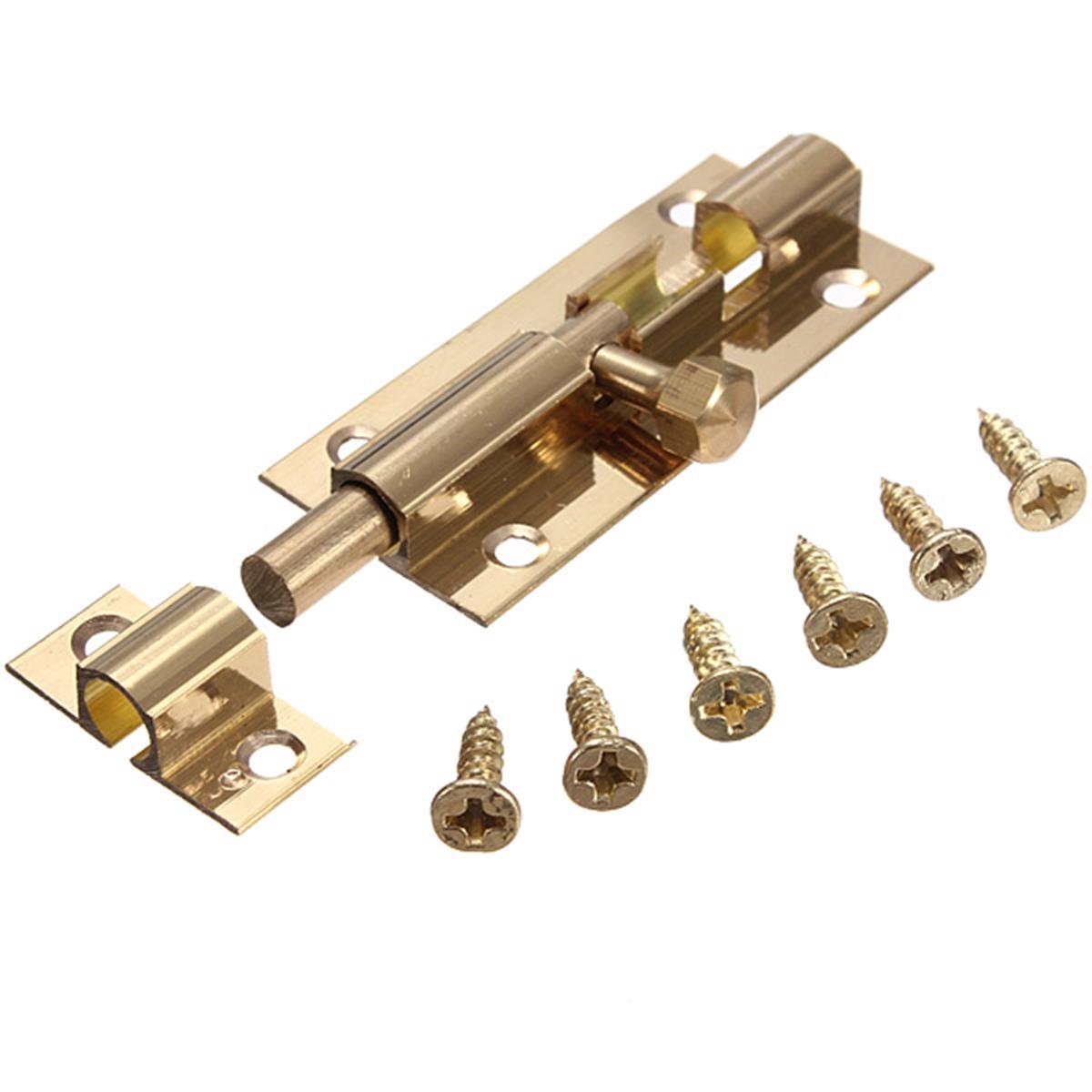 3"/75mm Solid Brass Slide Door Bolt Lock Heavy Duty Gate Bolt Security Catch Latch โ image 1