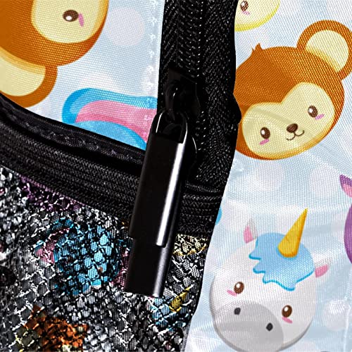 Sac à dos pour garçons et filles géométrique 30 cm multicolore - 4