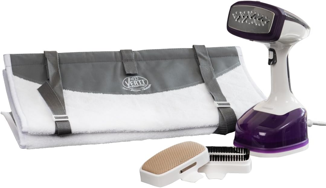 Verti Steam Pro by Drew&Cole with Press Pad 3 in 1 Vertical Garment Steamer, Iron, Steam, Refresh, Fast, Powerful, Crease Release Technology, Vertical Ironing System (As Seen On High Street TV)