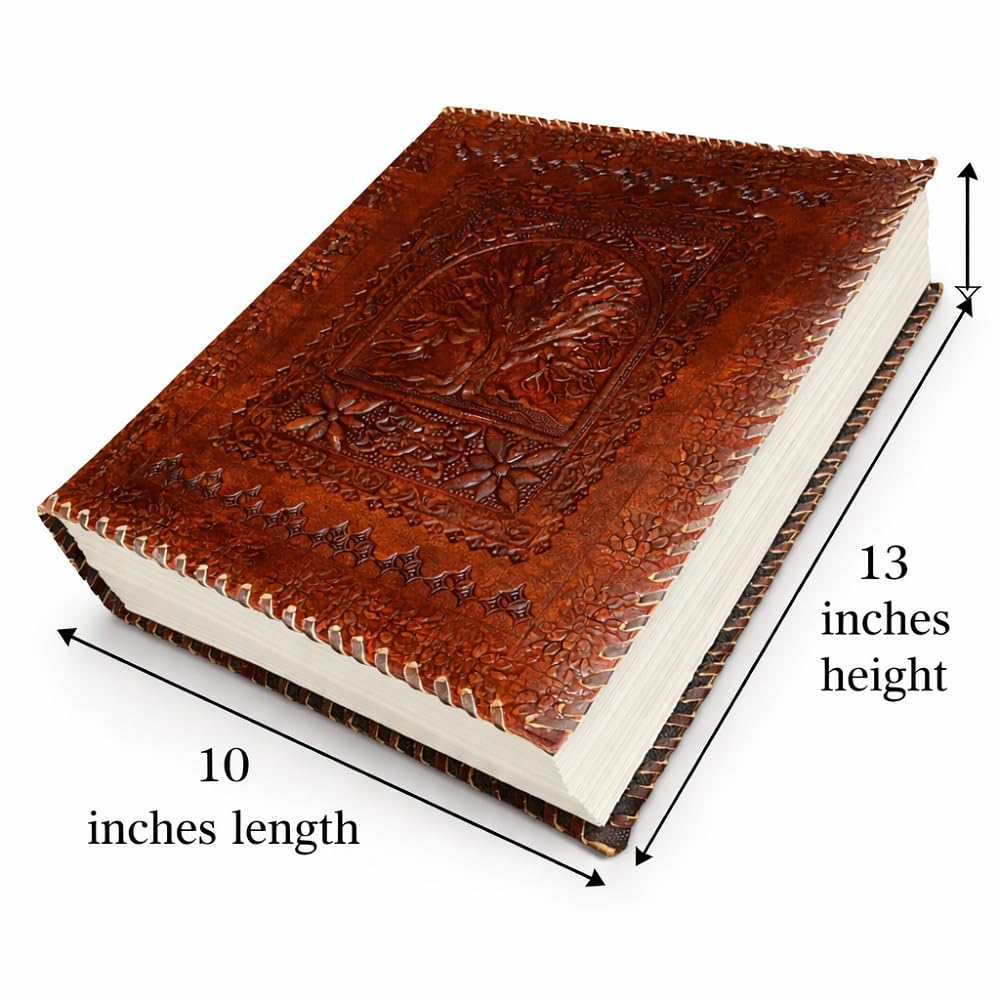 600 Seiten massives LederTagebuch | Baum des Lebens Tagebuch | großes LederSkizzenbuch | handgefertigtes Tagebuch | LederGrimoire | LederNotizbuch | Buch der Schatten | SchreibLederNotizbuch