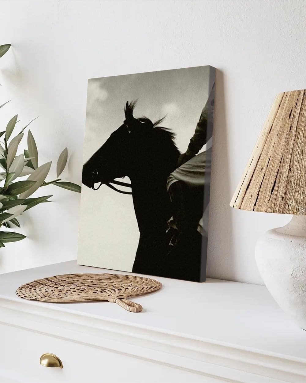 GADGETS WRAP Canvas Gallery Wrap Framed for Home Office Studio Living Room Decoration (9x11inch) - Race Horse Gallant Fox
