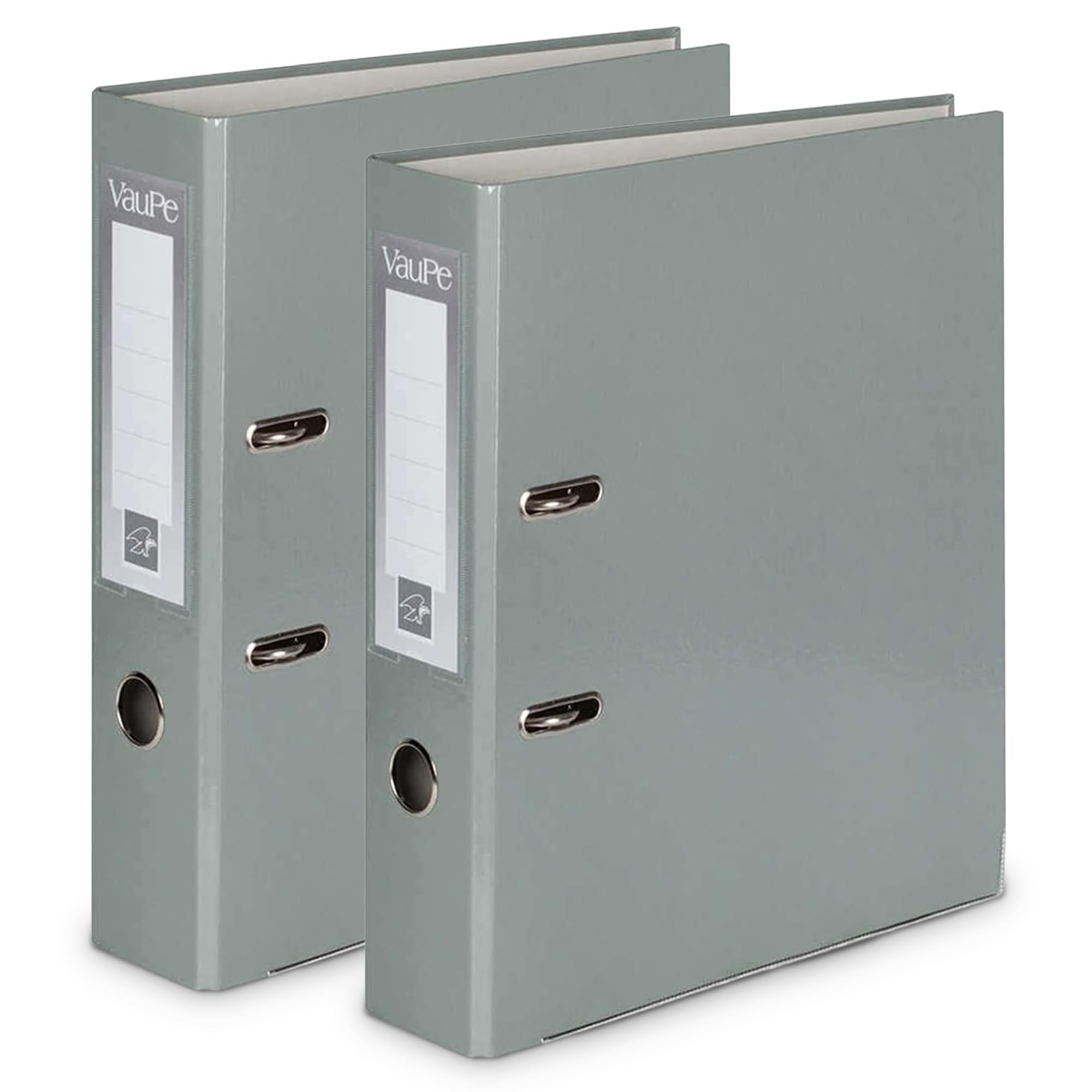 OFFICE CENTRE 2X Grey A4 Lever Arch Files Folder Metal Edge โ image 1